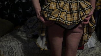 Showing my panties upskirt