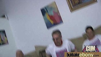 Hot ebony chick love gangbang interracial 24