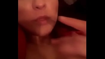 Busty latina fingers her tight pussy & squirts