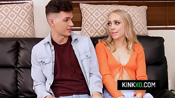 Lucky stud bangs his blonde teen girlfriend and her stunning stepmother