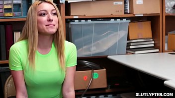 Slutty blond fucks hard