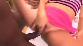 Teenager gets wild with a black dick