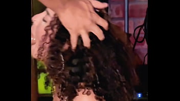 I gag hard on it sloppy deepthroat by brunette latina with natural tits