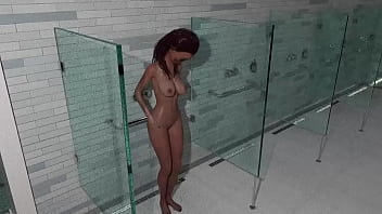 Naughty alyson showering her beautiful body while humming