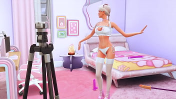 Perverted stepdaughter checks deep throat in front of the camera for her stepfather sims me hentai animation