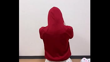 Masturbating with clothes on