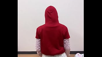 Masturbating with clothes on