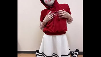 Masturbating with clothes on