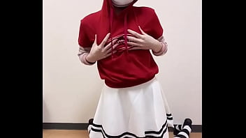 Masturbating with clothes on