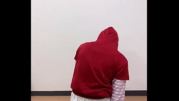 Masturbating with clothes on