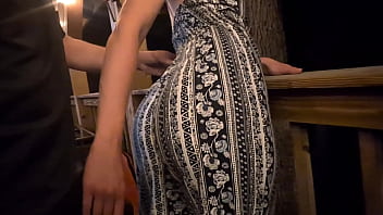 Hot wife seduces guy on cabin porch