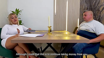 Rubia de culo redondo suplica a su tutor de lengua que le rompa su estrecho coño húmedo te dejaré follarme si me pasas clases