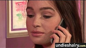 Screaming babe gushes hairy pussy juice 28