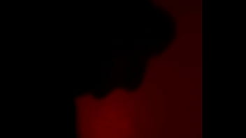 Silhouette jerk tease – watch me stroke for her