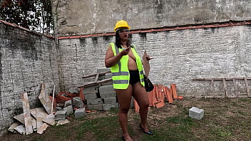 Nicoly gozei pra caralho na obra pra deixar os peões loucos