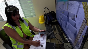 Nicoly gozei pra caralho na obra pra deixar os peões loucos