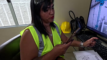 Nicoly gozei pra caralho na obra pra deixar os peões loucos