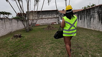 Nicoly gozei pra caralho na obra pra deixar os peões loucos