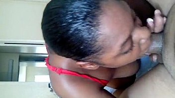 Ebony sucking my juicy cambodian dick