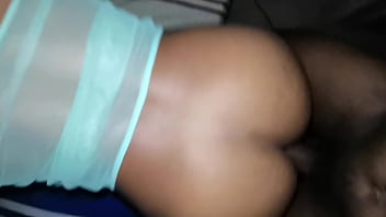 Sweet girl receives doggy