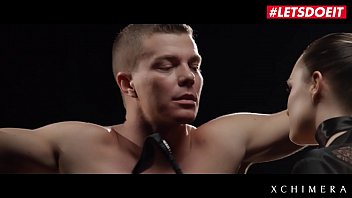 Xchimera femdom fantasy play with hot ass brunette blue angel