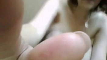 Woman shows her pussy and big tits in doggy style