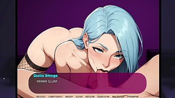 Blue haired mistress fuck session intro my girlfriends new kink #1 cartoon porn visual novel