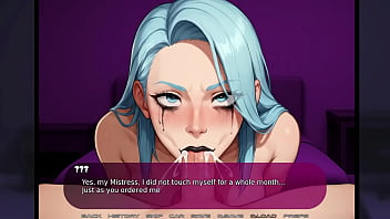 Blue haired mistress fuck session intro my girlfriends new kink #1 cartoon porn visual novel