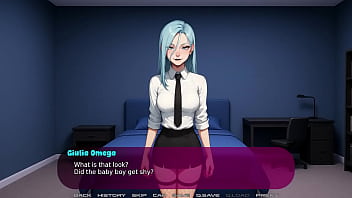 Blue haired mistress fuck session intro my girlfriends new kink #1 cartoon porn visual novel