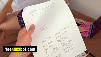 Cute pigtailed stepsis having her first ever taboo fuck