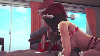 Resident evil jill & claire have some fun with bad santa