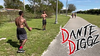 Ebony bbc slut cheerleaders sugga baddie & deja babe fuck the star football players after practice