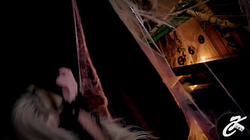 Lustful big boobs vampire gets a proper fuck on halloween