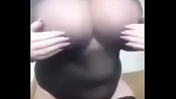 Big bouncing natural tits