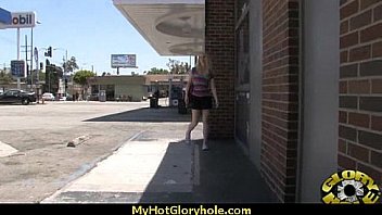 Sexy wild lady deepthroats at gloryhole 16