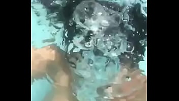 Beatiful boobs in pool