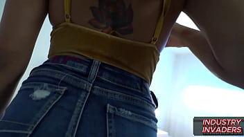 Petite latina serena santos rides her bike then sucks a black dick on south beach