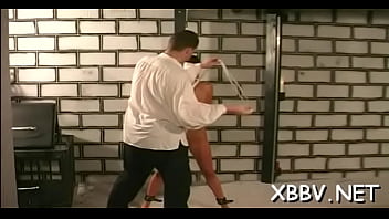 Lovable maid is wearing nothing while posing