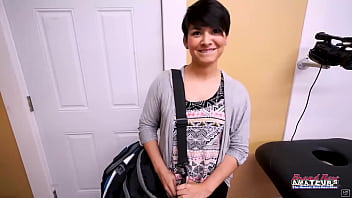 Brunette hottie jae scott gives a bj and gets her wet pussy deeply pounded