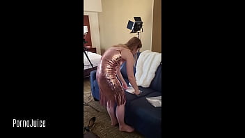 Highlights blonde flapper sucks black dick after dressing up