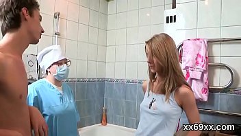 Artful doctor pleasures natural nympho spread vagina in 3some Artful doctor pleasures natural nympho spread vagina in 3some