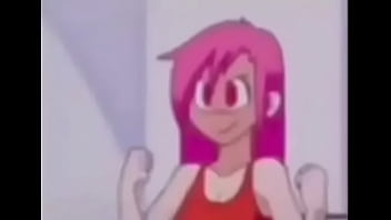 Anime girl lifts up her shirt revealing breasts