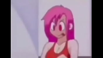 Anime girl lifts up her shirt revealing breasts