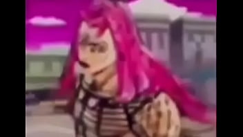 Anime girl lifts up her shirt revealing breasts