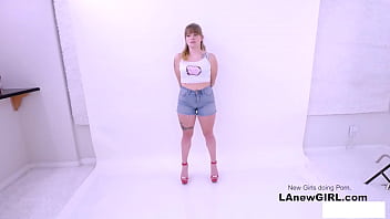 Hot lesbian makes a move on model at casting