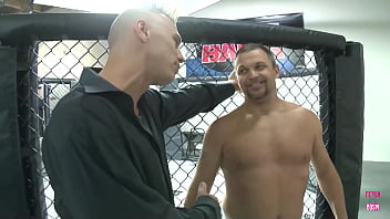 Following the conclusion of the altercation the physically attractive jazy berlin contentedly snatches the victor