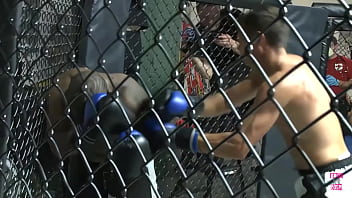 Following the conclusion of the altercation the physically attractive jazy berlin contentedly snatches the victor