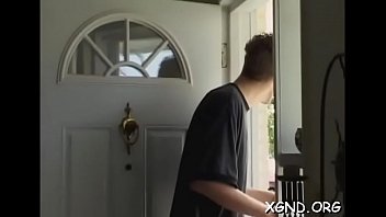 Tanned blond pussy drilled