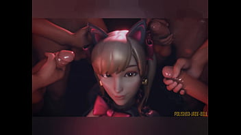 Heroes from overwatch are getting gummed on