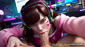 Overwatch pov blowjob titfuck